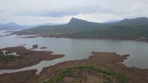 Lonavala Drone Shot Lonavala River Bird Eye — Stock videók