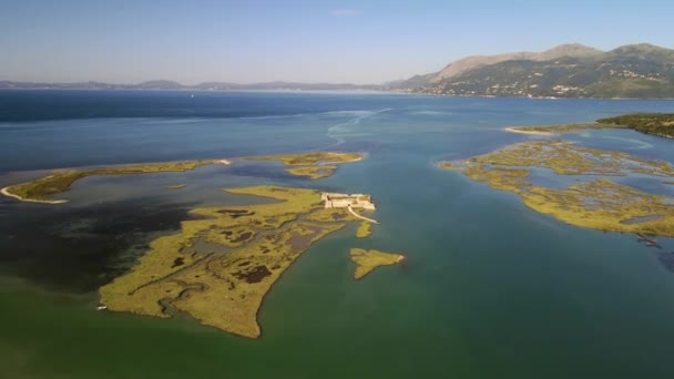 Beautiful Lake Butrint Albania — Stock videók