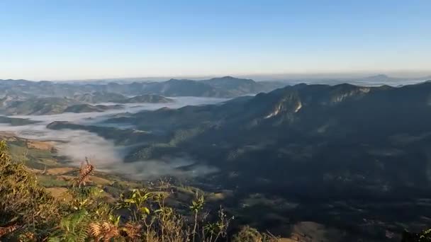 Humid Mild Mountain Weather Landscape Pan Left — Video