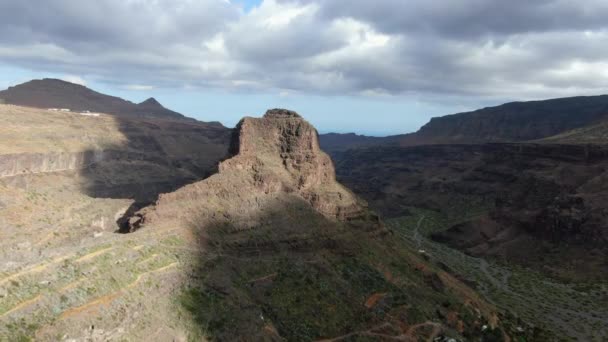 Ansite Fortress Montanha Localizada Perto Fortaleza Ansite Ilha Gran Canaria — Vídeo de Stock