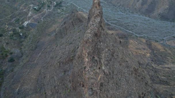 Ansite Fortress Nice Aerial Shot Ansite Fortress Island Gran Canaria — Stockvideo