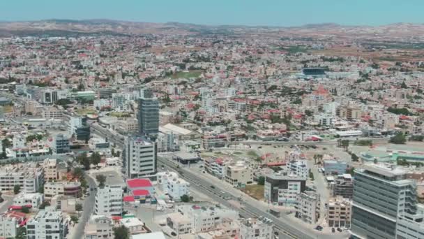 Cityscape Larnaca Cyprus Overcast Day — Vídeo de Stock