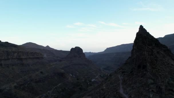 Ansite Fortress Aerial Shot Wonderful Ansite Fortress Island Gran Canaria — Vídeo de Stock