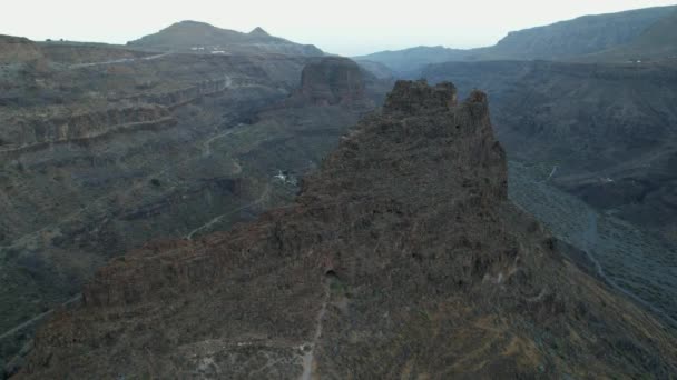 Ansite Fortress Nice Aerial Shot Ansite Fortress Island Gran Canaria — Vídeo de Stock