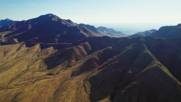 Déli Sziklás Hegység Franklin Hegység Paso Texas Usa Aerial Drone — Stock videók