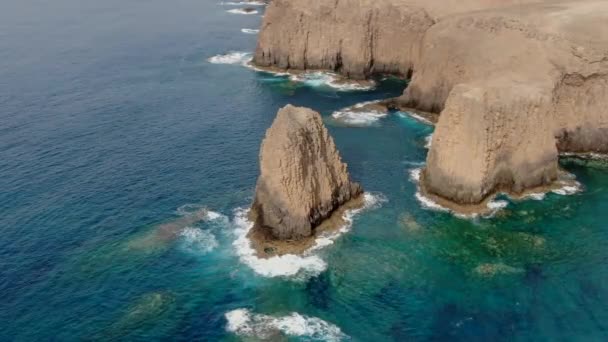 Wonderfull Drone Shot Στο Του Roque Del Faralln Faralln Tbata — Αρχείο Βίντεο