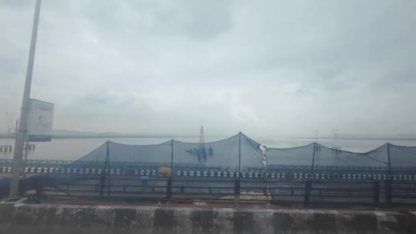 Lonavla Highway Bus Window View Mumbai Pune Express Way View — Stockvideo