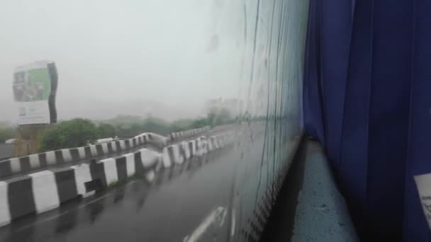Lonavla Highway Bus Window View Mumbai Pune Express Way View — Video