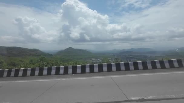 Lonavla Highway Bus Window View Mumbai Pune Express Way View — Stok video