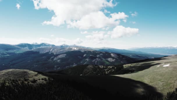 Drone Flying Beautiful Mountains Colorado — Vídeo de Stock
