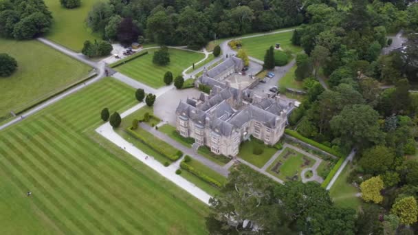 Muckross House Gardens Ring Kerry Ireland Drone Aerial View — Stok video