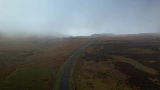 Forward Low Level Drone Aerial North York Moors National Park — Vídeos de Stock