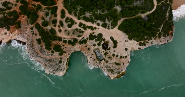 Top Drone Footage Algarve Coast Portugal — Video Stock