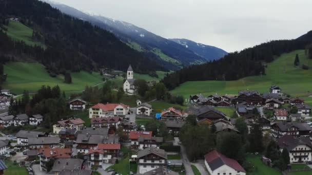 Aereai Video Taken Dji Mavic Pro Small Town Trentino Alto — ストック動画