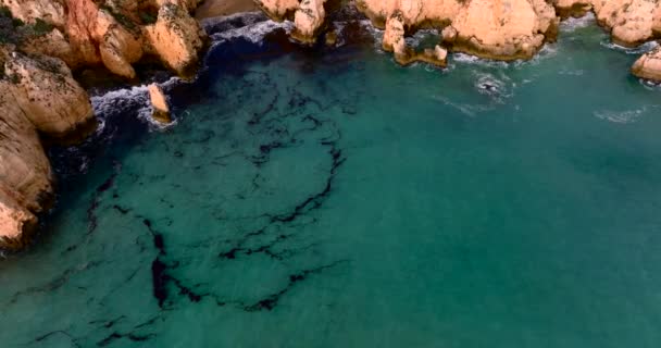 Pan Shot Algarve Coast — Video Stock