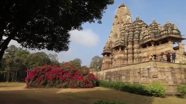 Kandariya Mahadev Temple Biggest Temple Khajuraho Madhya Pradesh — Stock videók