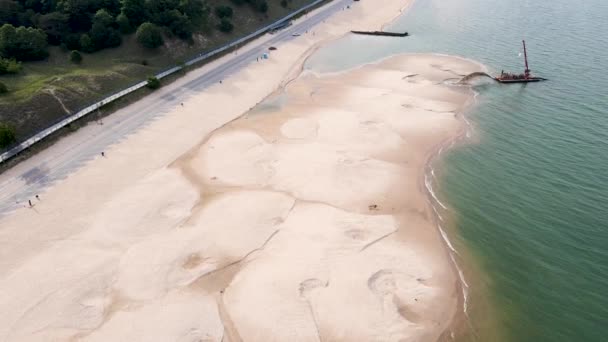 South Stoi Strzał Nowej Plaży Lecie — Wideo stockowe