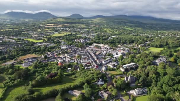 Kenmare Town County Kerry Ireland Drone Aerial View — Vídeos de Stock