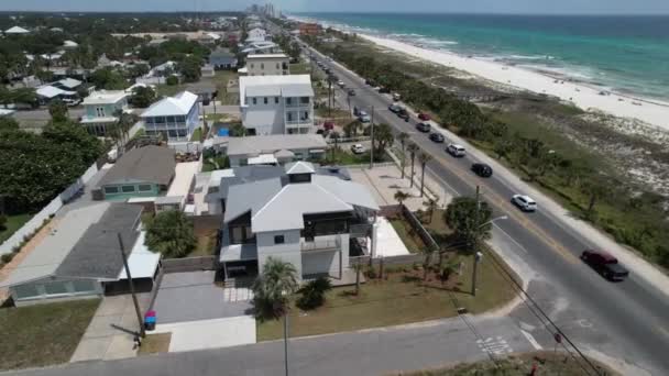 Waterfront Beach Houses Town Homes Panama City Beach Florida Eua — Vídeo de Stock