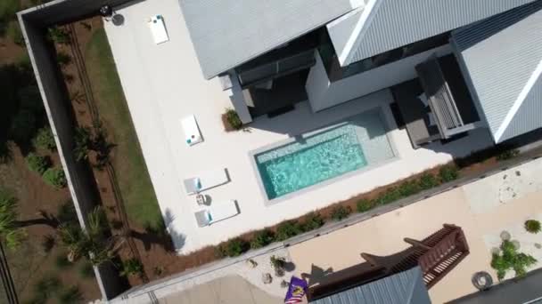 Top View Exclusive Accommodation Outdoor Pool Panama City Beach Florida — Stockvideo