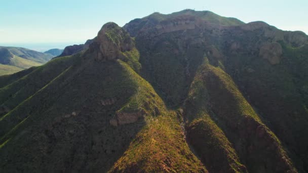 Mammut Rock Franklin Mountains Paso Texas Usa Drohnenaufnahmen Vom Gipfel — Stockvideo
