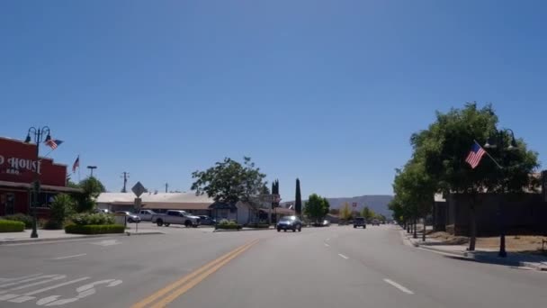 Driving Tehachapi California Hot Summer Day — Stock video