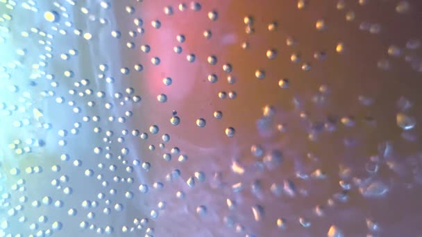 Abstract Colorful Science Experiment Concept Background Bubbles — Video Stock