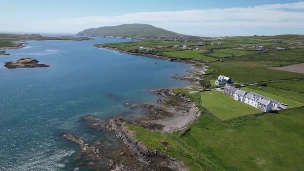 Coast Valentia Island County Kerry Ireland Drone Aerial View — Vídeo de stock