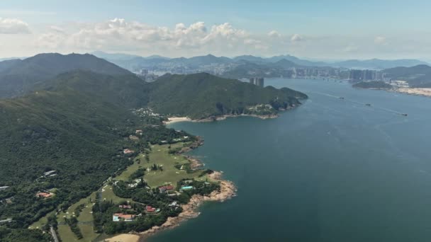 Shek Peninsula Hong Kong China Vista Aérea Sobre Paisaje Asia — Vídeos de Stock