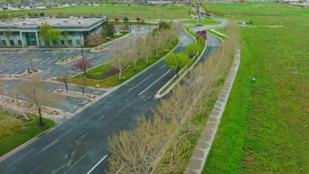 Magnifique Vue Aérienne Établissement Sur Boulevard Lake Park West Valley — Video