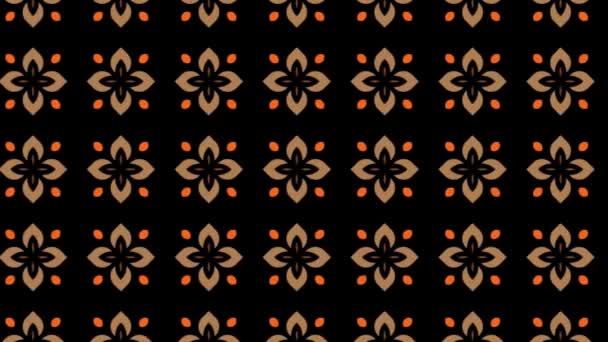 Seamless Tibet Tile Graphic Pattern Sliding Sideward Abstract — Wideo stockowe