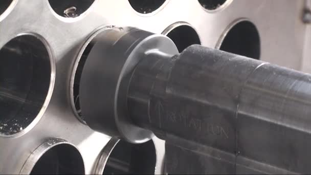 Condenser Evaporator Heat Exchanger Tube Pattern Cooling Tower Making Cutting — Vídeo de stock