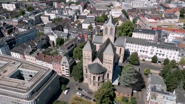 Kln Deutschland Panorama Drohne Rundflug Mit Blick Auf Kln Nordstadt — Vídeo de stock