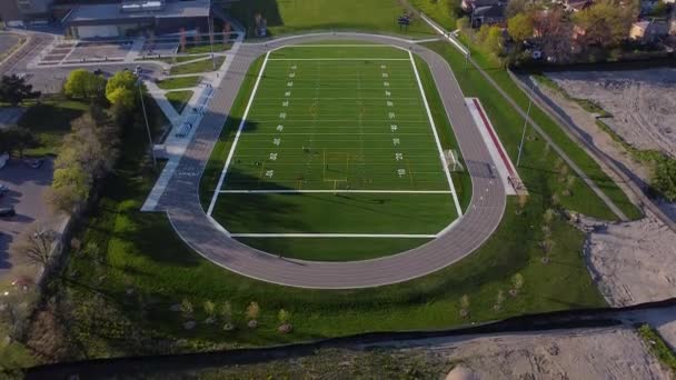 New Track Field Soccer Football David Mary Thomson Collegiate Institute — ストック動画
