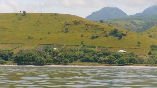 Flores Island Indonesia Komodo National Park View Cruise Sail Boat — Vídeo de Stock