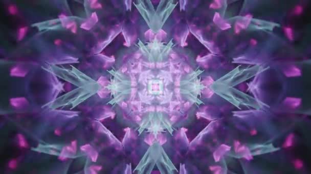 Crystal Fragment Music Beats Purple Teal Seamless Looping Abstract Background — Stock Video