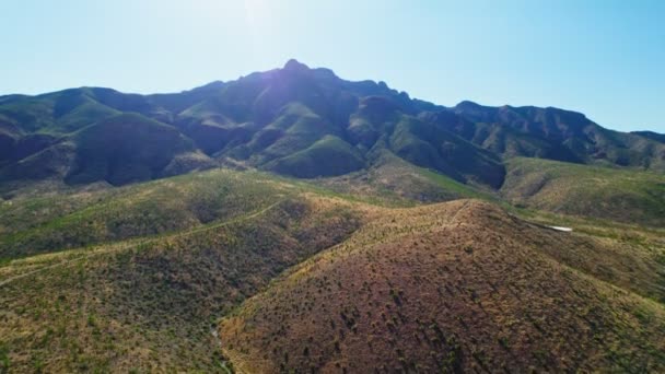 Franklin Mountains State Park Paso Texas Usa Letecký Letoun Pohled — Stock video