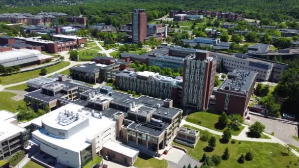 Binghamton University Binghamton New York Aerial Drone Footage — ストック動画