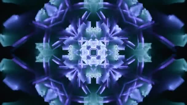 Crystal Light Facets Evolution Green Seamless Looping Abstract Background Relaxing — Video Stock