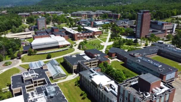 Binghamton University Binghamton New York Aerial Drone Footage — Wideo stockowe