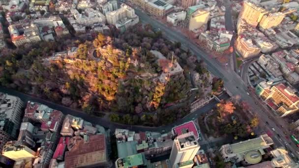 Aerial View Santa Lucia Hill Next Main Avenue Alameda Downtown — Stockvideo