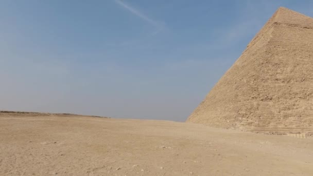 Пирамида Пирамиды Гизы Пирамида Хафре Людей Египет — стоковое видео