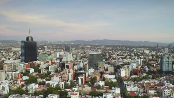 World Trade Center Building Mexico City Aerial Copy Space — Vídeo de Stock
