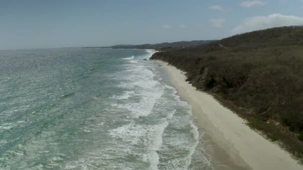 Praia Tropical Costa Paraíso Puerto Vallarta México Aerial — Vídeo de Stock