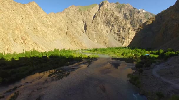Sukh Nala River Stream Skardu Gilgit Baltistan Pakistan — Stock videók