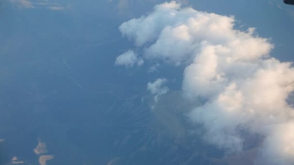 Cloudy Mountains Seen High — Stockvideo