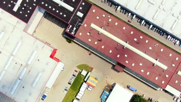 Imágenes Aéreas Gran Centro Comercial Aparcamientos Ubicados Ciudad — Vídeos de Stock