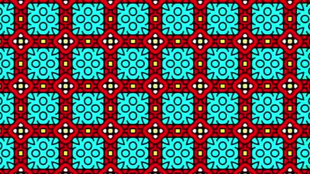 Gorgeous Seamless Pattern Red Blue White Sliding Motion Abstract — Stock video