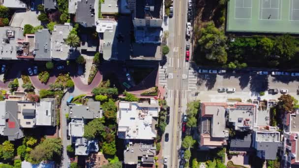 Iconic Lombard Street San Francisco California Famous Being Most Steep — Video