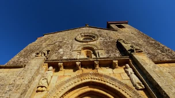 Exterior Tilt Establisher Church Mezquita Ourense Spain — Vídeo de Stock